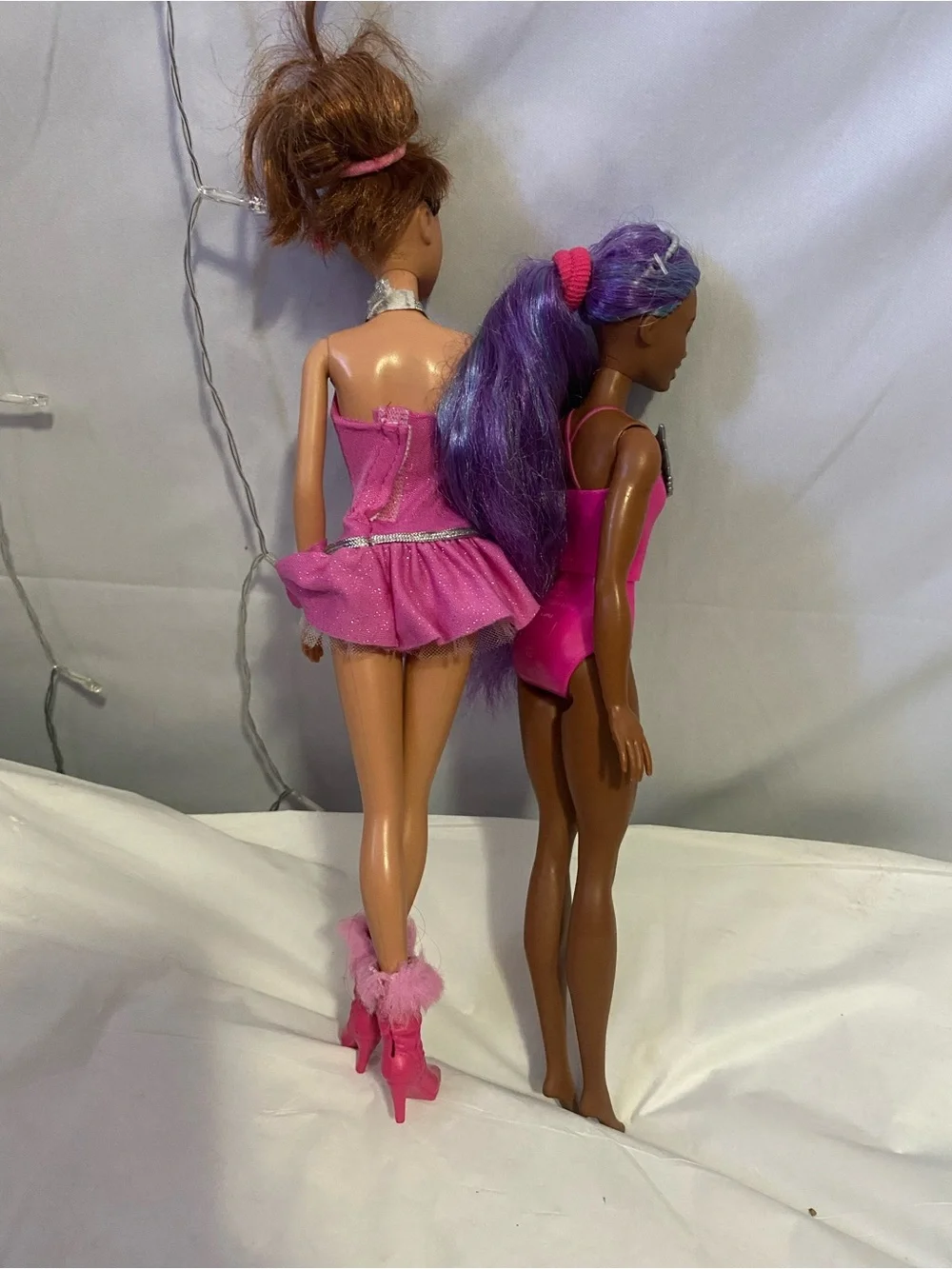 Pink Fashion Doll Set with Purple-Haired Doll - Kids Toys